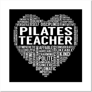 Pilates Teacher Heart Posters and Art